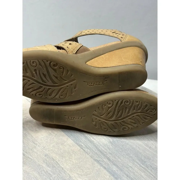 Earth Attalea Barbuda Women's 5.5 Shoes Brown Cut Out Leather Wedge Sandals - Picture 7 of 8